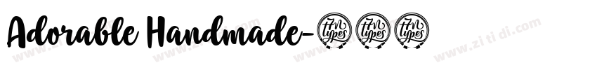 Adorable Handmade字体转换